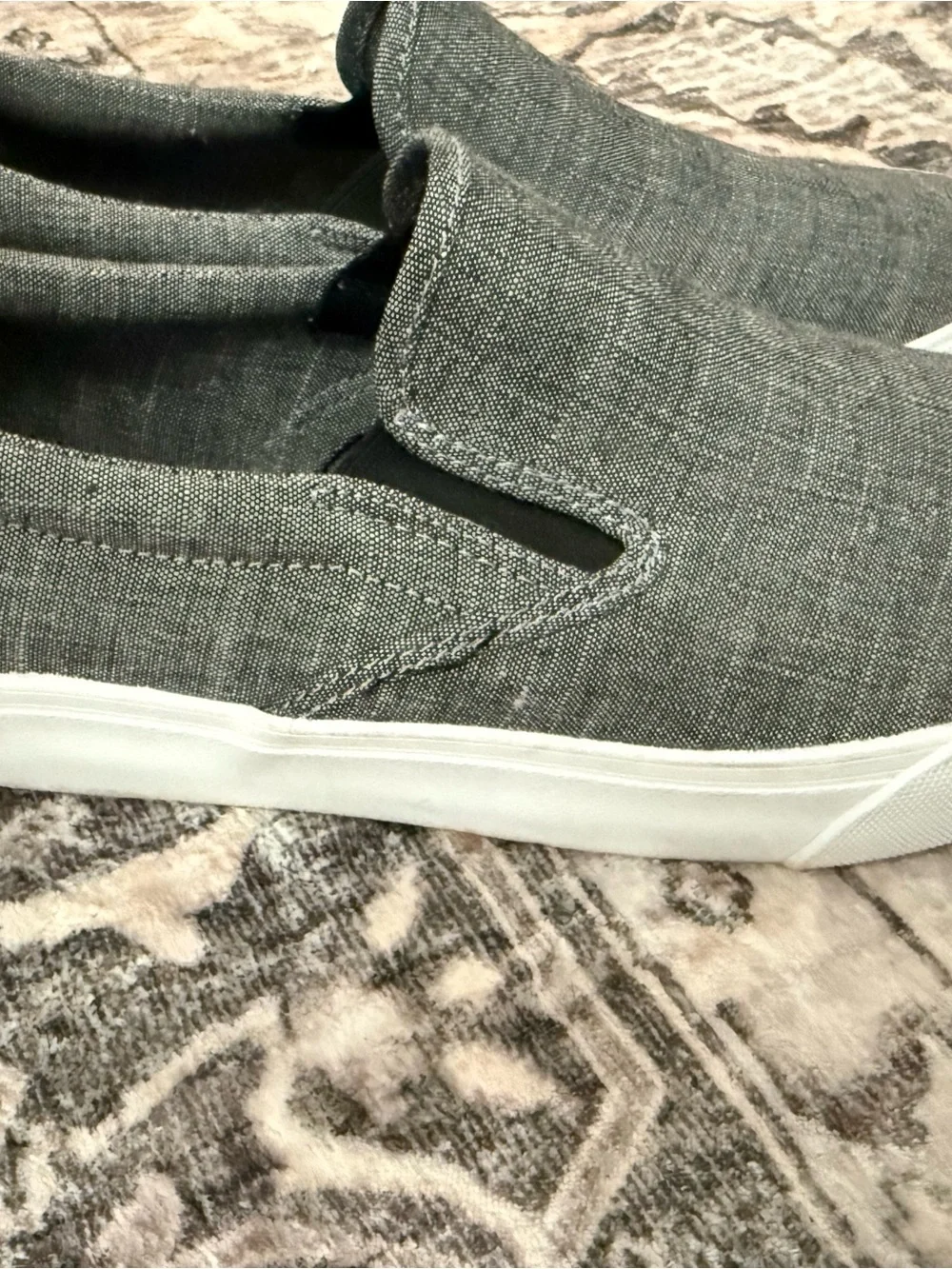 Crevo Slip-On Casual Loafers — Charcoal Gray